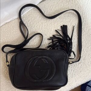 Gucci Black Leather Crossbody Bag